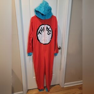Unisex Dr. Seuss Unisex Thing 1 Or ? Pajama Cosplay Costume Many Sizes!